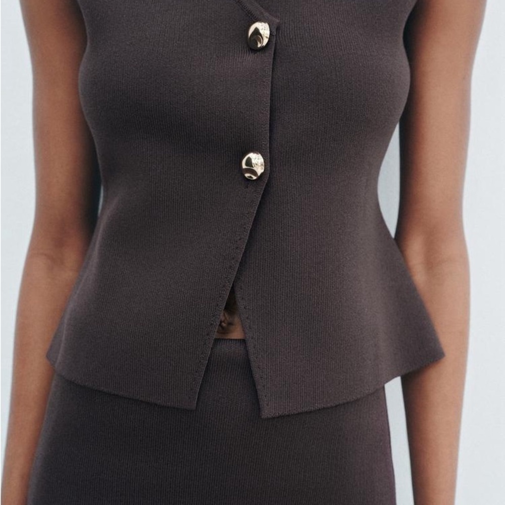 Zara Brown Top